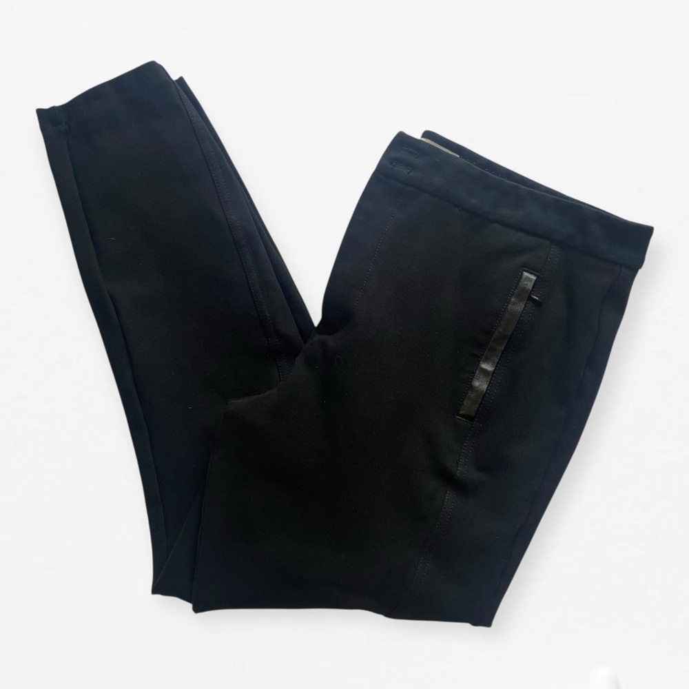 Anthropologie women’s the essential slim Sleek Black Dress skinny Pants leggings